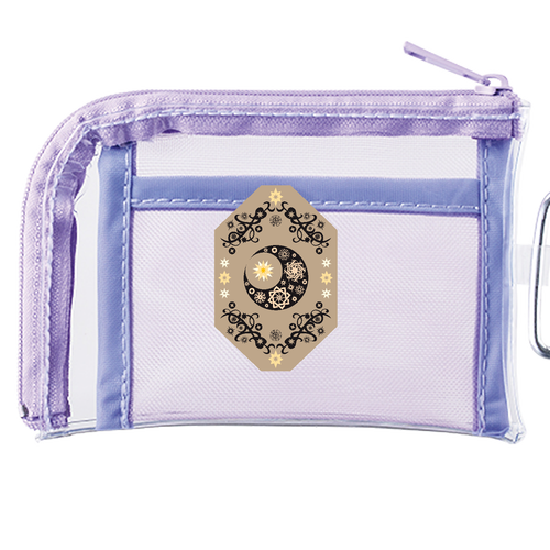 ことばもん／なまえと魔法風 「あい」moon　エンブレム版／メッシュポーチS メッシュポケットクリアミニポーチ