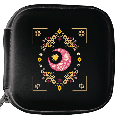 ことばもん／なまえと魔法書風　「あい」ピンクバージョン／レザーマルチケースS レザースタイルマルチケース（S）