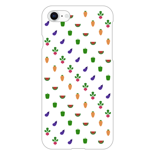 ドット よく見るとベジタブル  iPhoneSE2/SE3 (第2世代・第3世代) (透明）