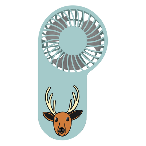 着るしかない鹿 コンパクトハンディUSBファン