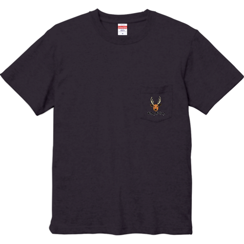 着るしかない鹿 ハイクオリティーポケットTシャツ