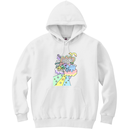 オリジナルイラストグッズ 軽量プルパーカー (長袖プリント)