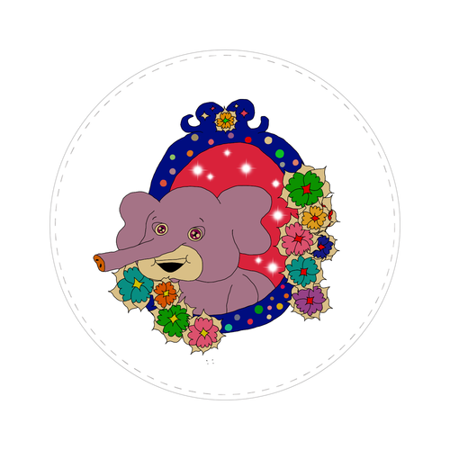 オリジナルイラストグッズ 65mm缶バッジ