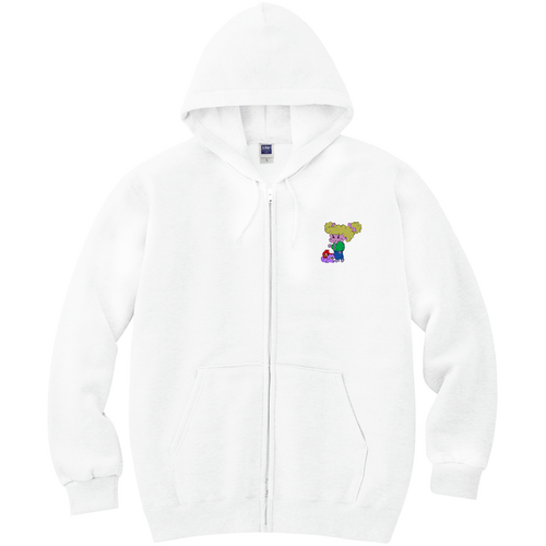 オリジナルイラストグッズ 軽量ジップアップパーカー