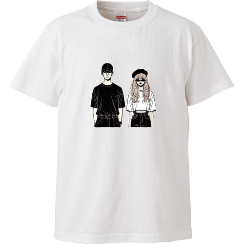 おでかけちゃんイラストTシャツ ハイクオリティーTシャツ