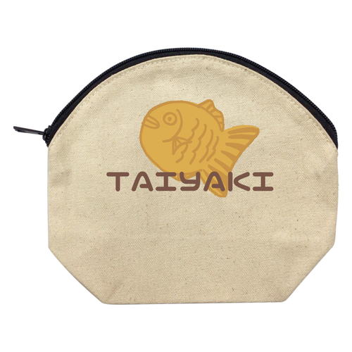 たい焼き　TAIYAKI キャンバスシェルポーチ