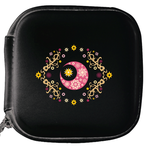 ことばもん／なまえと魔法書風　「あい」ピンク横バージョン／レザーマルチケースS レザースタイルマルチケース（S）