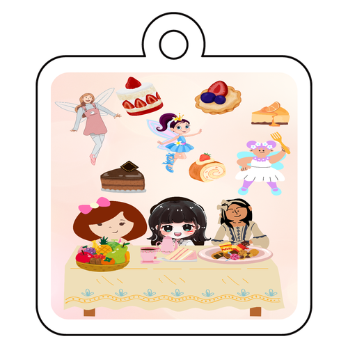 スイーツの妖精 アクリルキーホルダー　四角型 (4cm)
