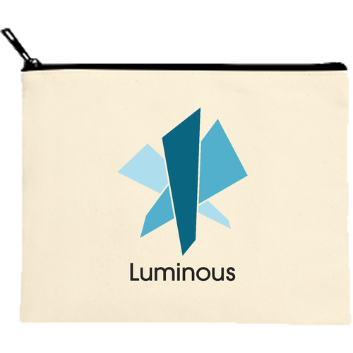 【Luminous】ポーチ キャンバスポーチ（M）【白プリント有】
