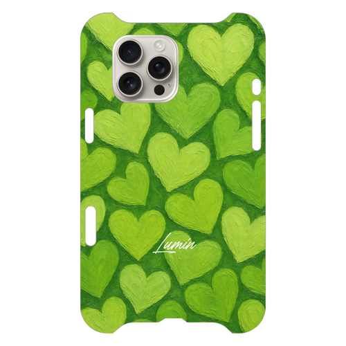 【数量限定】Lumin - Green Heart iPhone16 Pro Max
