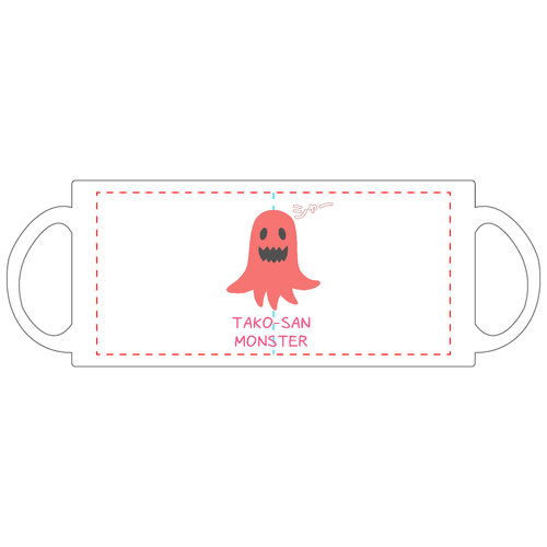【タコさんモンスター】マグカップ 定番マグカップ