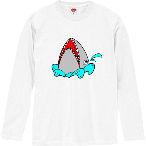 緩いジョーズ ロングスリーブTシャツ