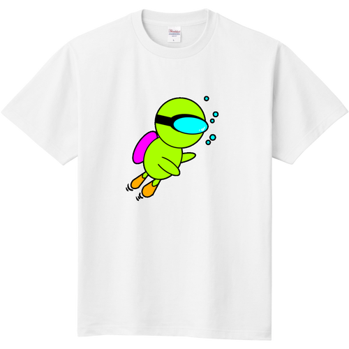 空気吸えないダイバー 定番Ｔシャツ