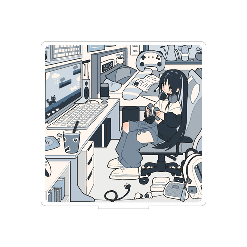 積戯ビジュ3 150×150アクリルフィギュア(正方形) 台座印刷なし