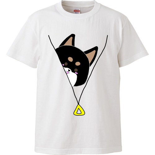 ひょっこりくろしばわん ハイクオリティーTシャツ
