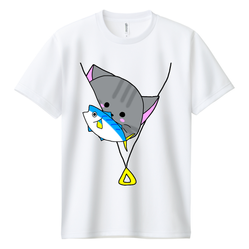 ひょっこりさばにゃん ドライＴシャツ