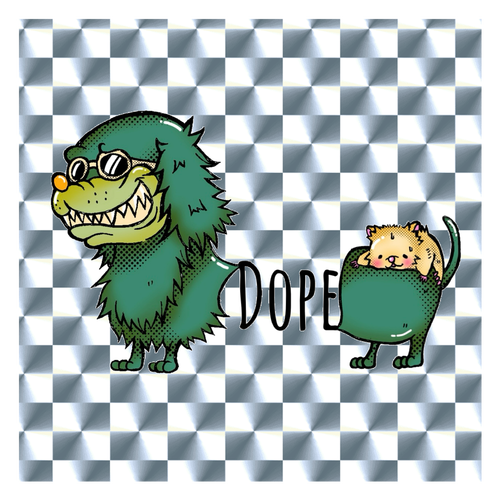 HBOMステッカー キラキラシール　シルバー