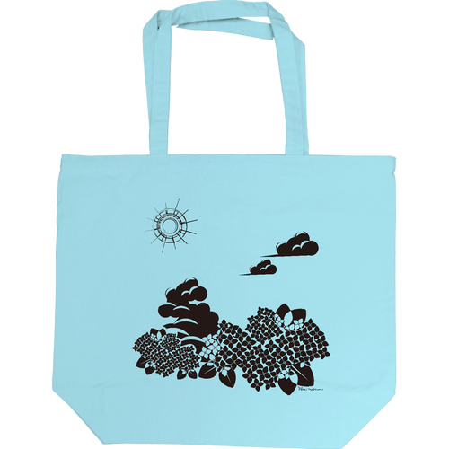 晴天の紫陽花 トートバッグL キャンバストート L