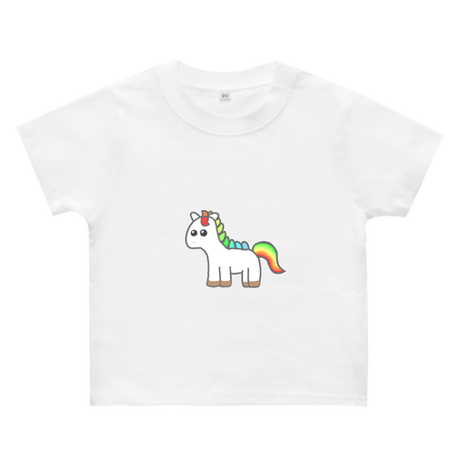 カラフルユニコーン ヘビーウェイトベビーＴシャツ