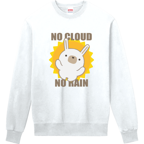 NO CLOUD NO RAIN 定番スウェット