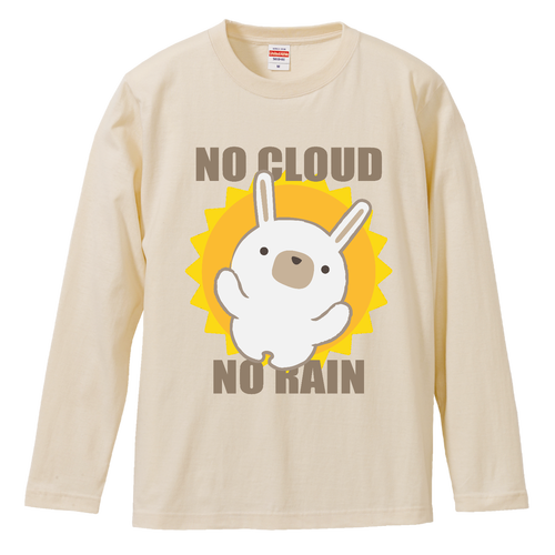 NO CLOUD NO RAIN ロングスリーブTシャツ