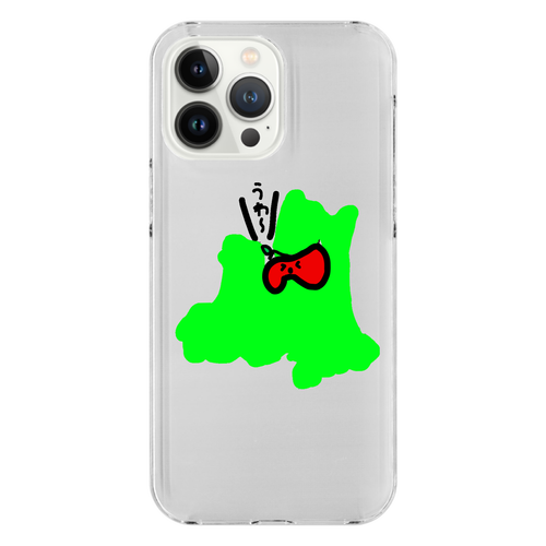 青森県にはさまったりんご iPhone14 Pro Max (透明)