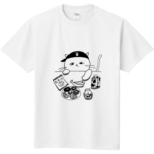 ねこ　おやつ 定番Ｔシャツ