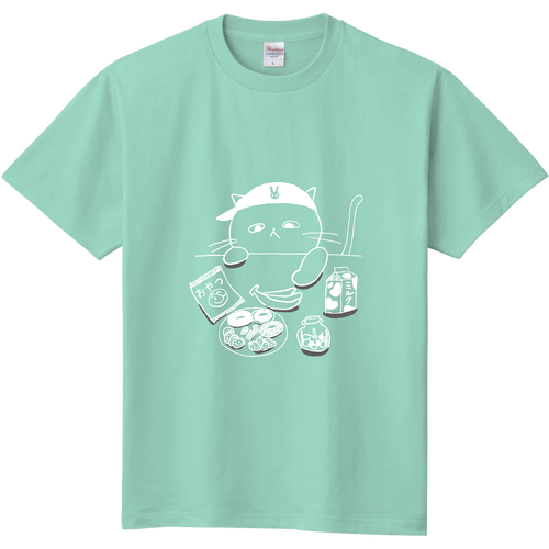 ねこ　おやつ キッズＴシャツ
