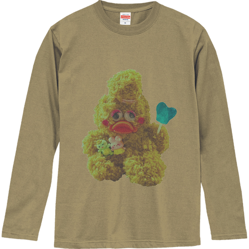 オリジナルぬいぐるみプリントグッズ ロングスリーブTシャツ