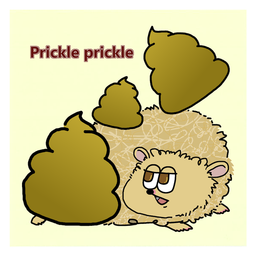 「Prickle prickle vol.26」の裏面の柄 蓄光シール 蓄光シール