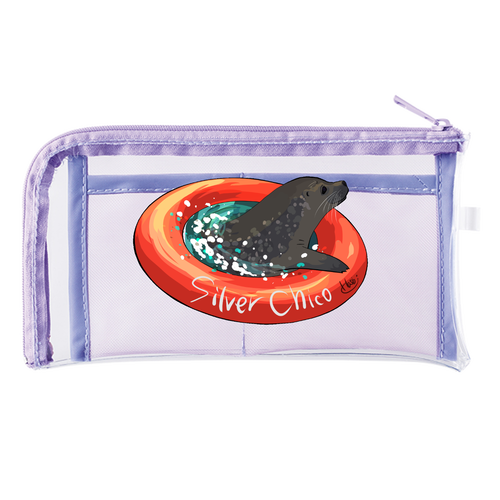 SilverChico and Floats メッシュポケットクリアロングポーチ