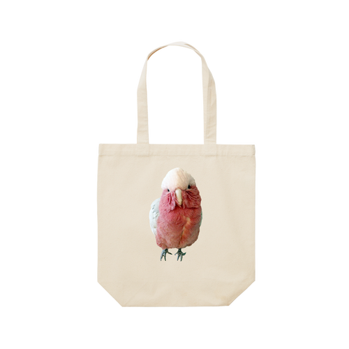 モモイロちゃーちゃん正面顔　BIGプリント レギュラーキャンバストートバッグ(M) (フルカラー転写プリント)