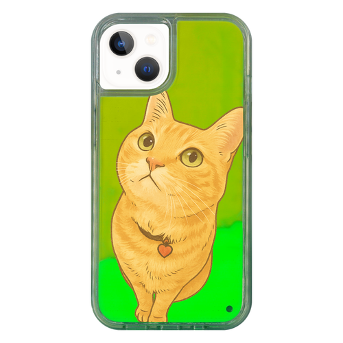小梅『こんにちは』iPhone13専用ネオンケース iPhone 13 ネオンサンドケース
