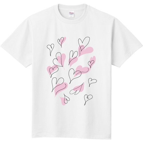 ハートがいっぱいピンク❣️ 定番Ｔシャツ