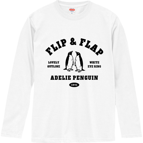 アデリーペンギン ロングスリーブTシャツ