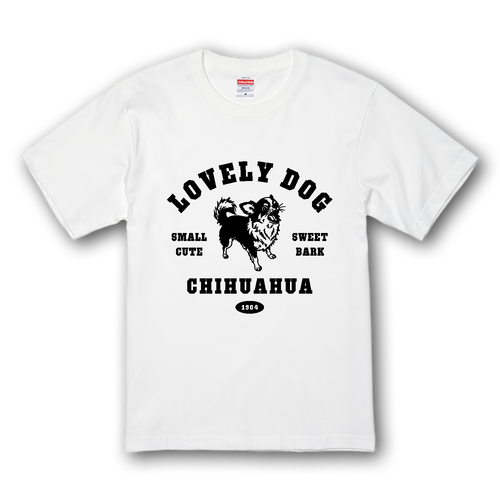 チワワ ブラックタンホワイト pat01 プレミアムTシャツ