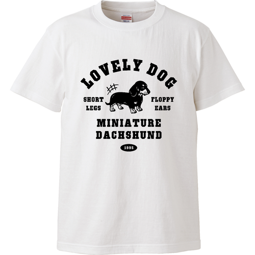 ミニチュアダックスフンド ハイクオリティーTシャツ