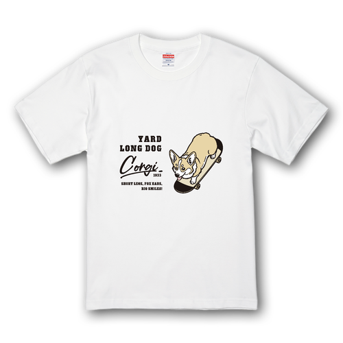 コーギー スケートボード pat02 プレミアムTシャツ