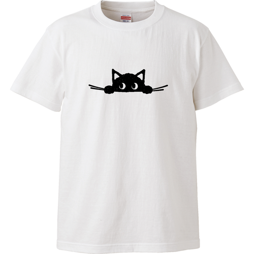 Kuroneko 黒猫（文字無し） ハイクオリティーTシャツ