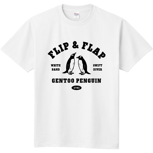 ☆薄いグリーンTのペンギン☆Tシャツとデニムのリメイクトートバック