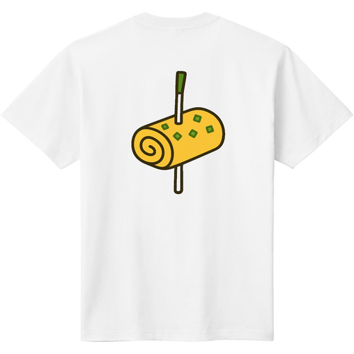厚焼き玉子にネギを刺す 定番Ｔシャツ