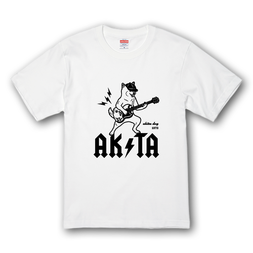 AKITA 秋田犬 BK プレミアムTシャツ