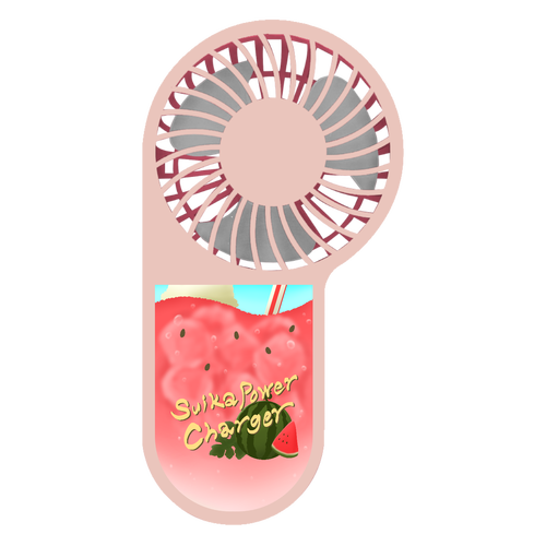 Suika Power Charger (スイカパワーチャージャー) コンパクトハンディUSBファン