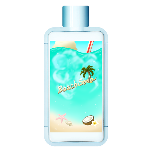 Beach Soda (ビーチソーダ) フレームスクエアボトル