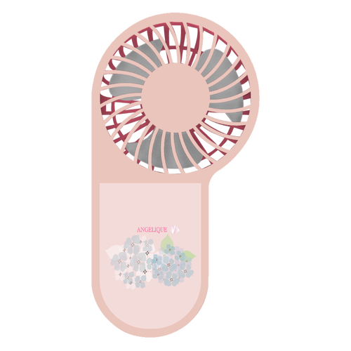 あじさいピンク❣️ コンパクトハンディUSBファン