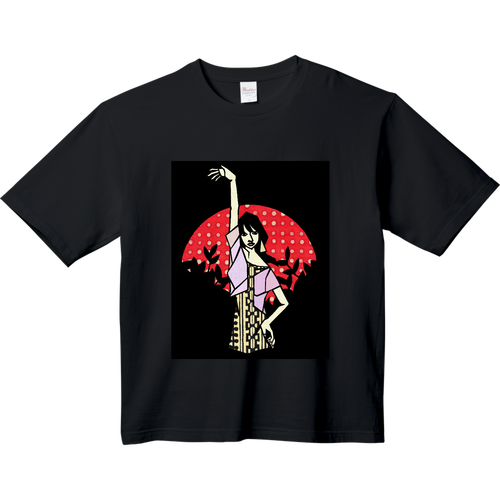 ライジングサン ヘビーウェイト ビッグシルエットTシャツ