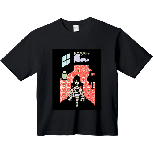 パフェのある風景 ヘビーウェイト ビッグシルエットTシャツ