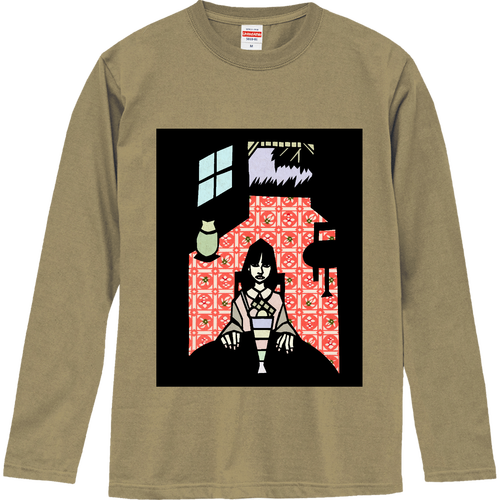 パフェのある風景 ロングスリーブTシャツ