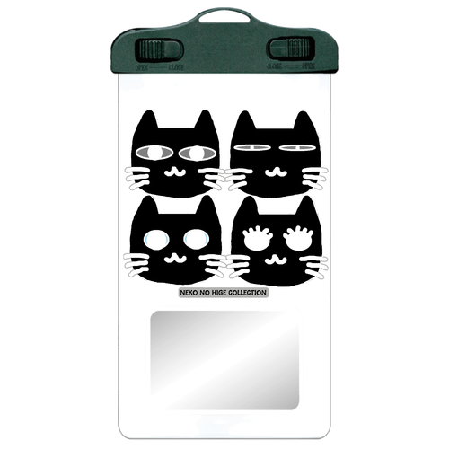 くろくろきょうだいＢ：ねこのひげあつめ。 SPC06(防水スマホケース)