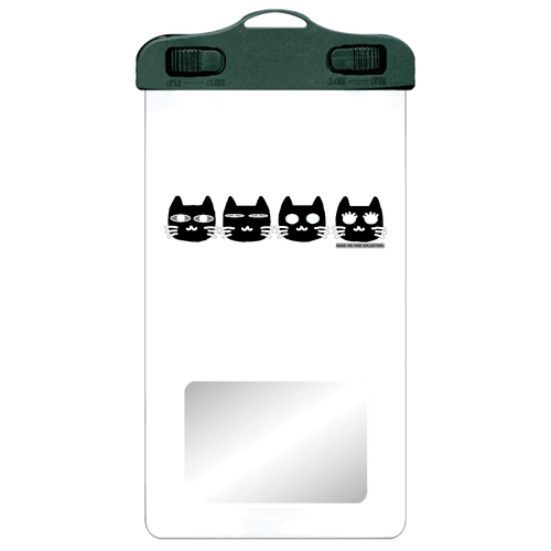 くろくろきょうだいＡ：ねこのひげあつめ。 SPC06(防水スマホケース)